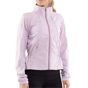 Lululemon Women’s Size 8 Rose Quartz Lavender Jacquard Travel to Track Jacket